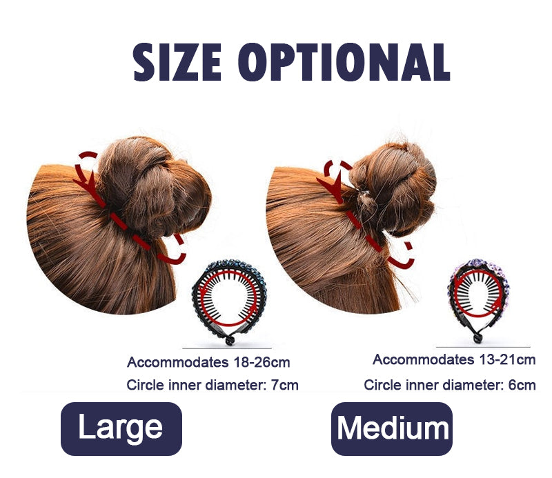 Agrafe de păr cu flori de cristal