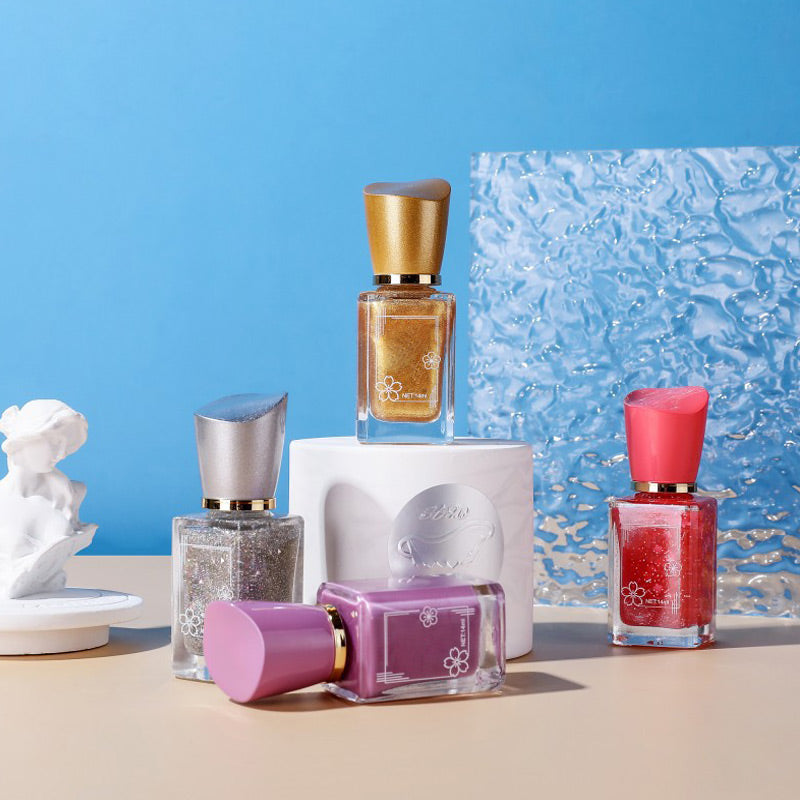 Ei-paista ja nopeasti kuivuva monivärinen kynsilakka