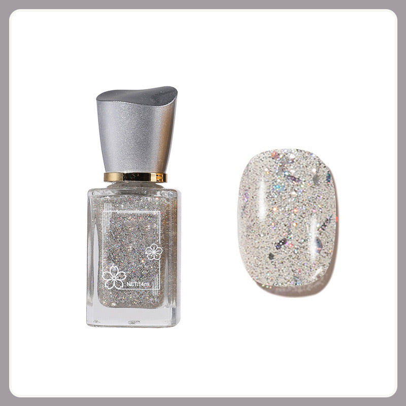 Ei-paista ja nopeasti kuivuva monivärinen kynsilakka