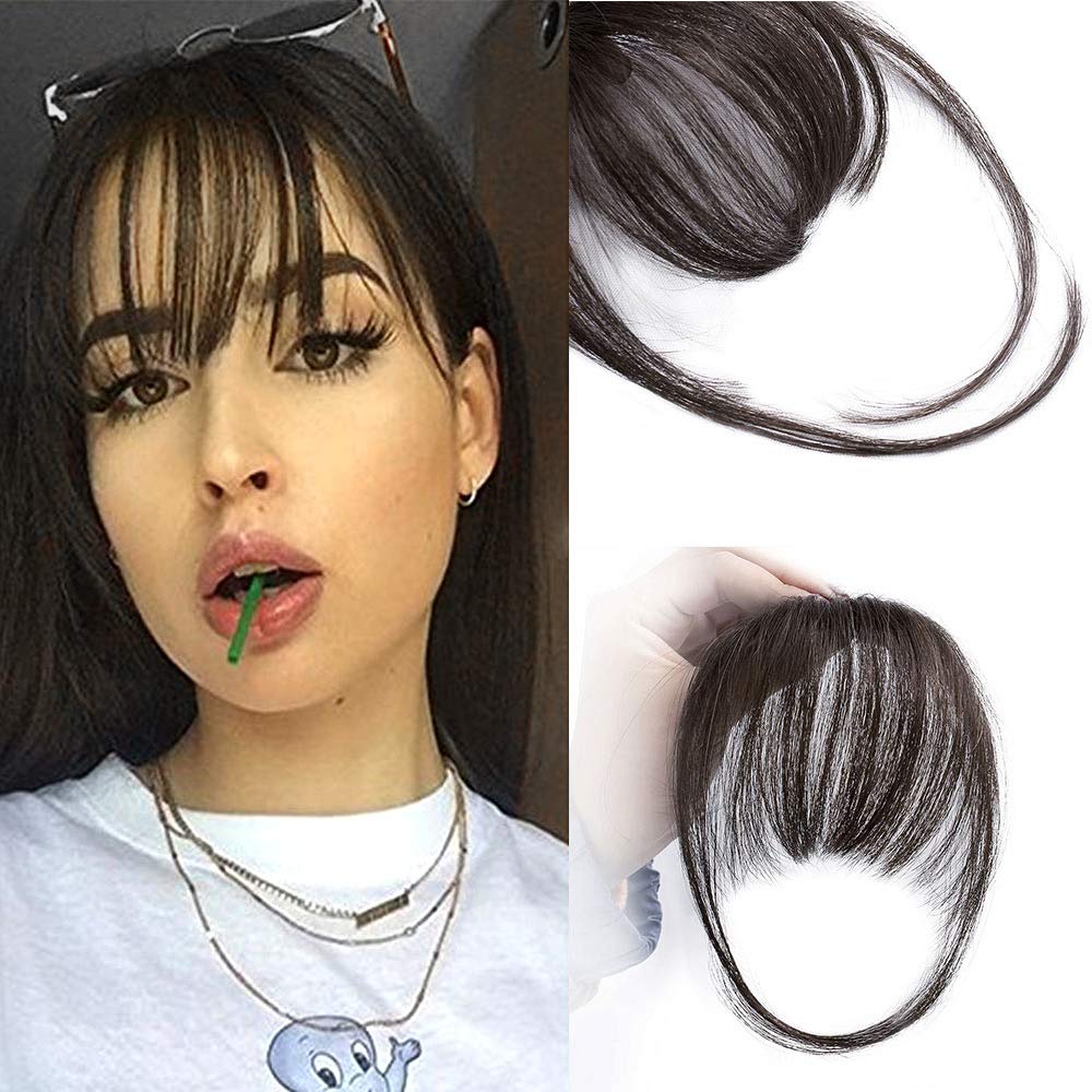 Clip In Breton Extensii 100% Păr Uman Air Bangs