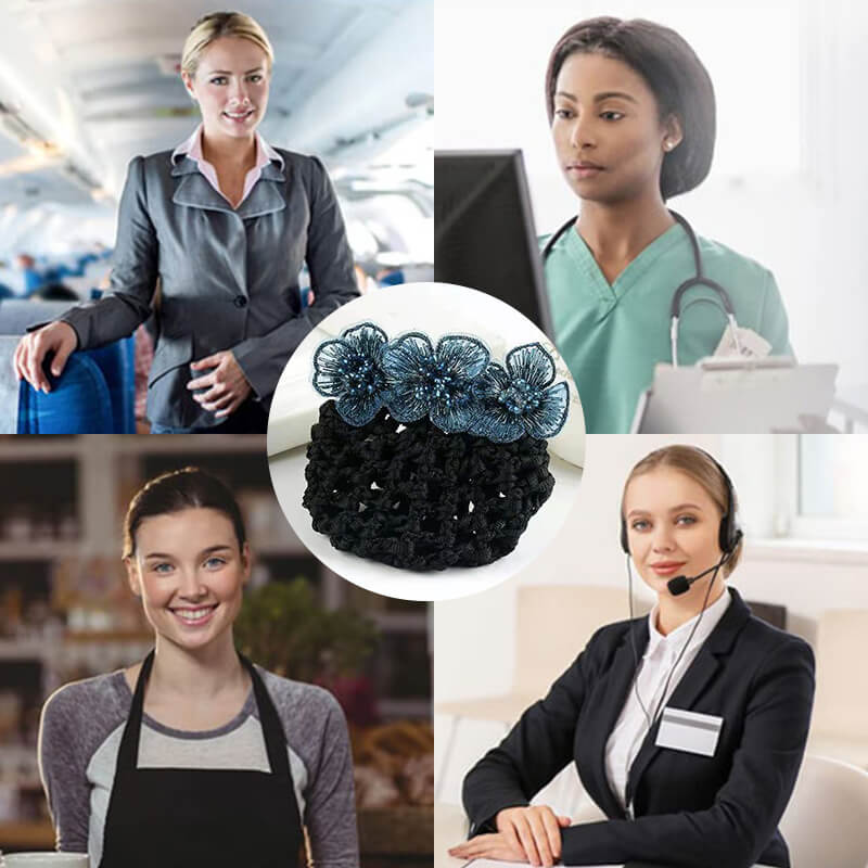 Plasă de păr detașabilă cu design floral (Cumpărați 1 și primiți 1 gratuit)