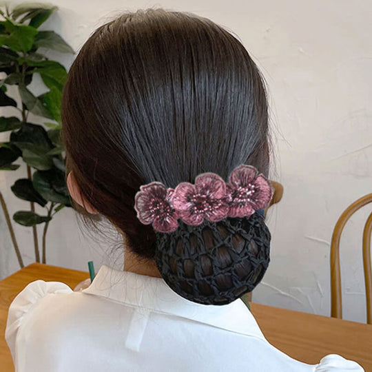 Plasă de păr detașabilă cu design floral (Cumpărați 1 și primiți 1 gratuit)