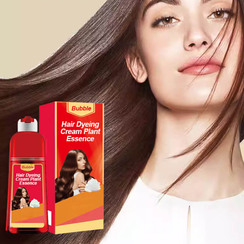 Bubbla hårfärgning grädde växt essens
