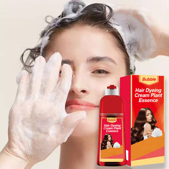 Bubbla hårfärgning grädde växt essens