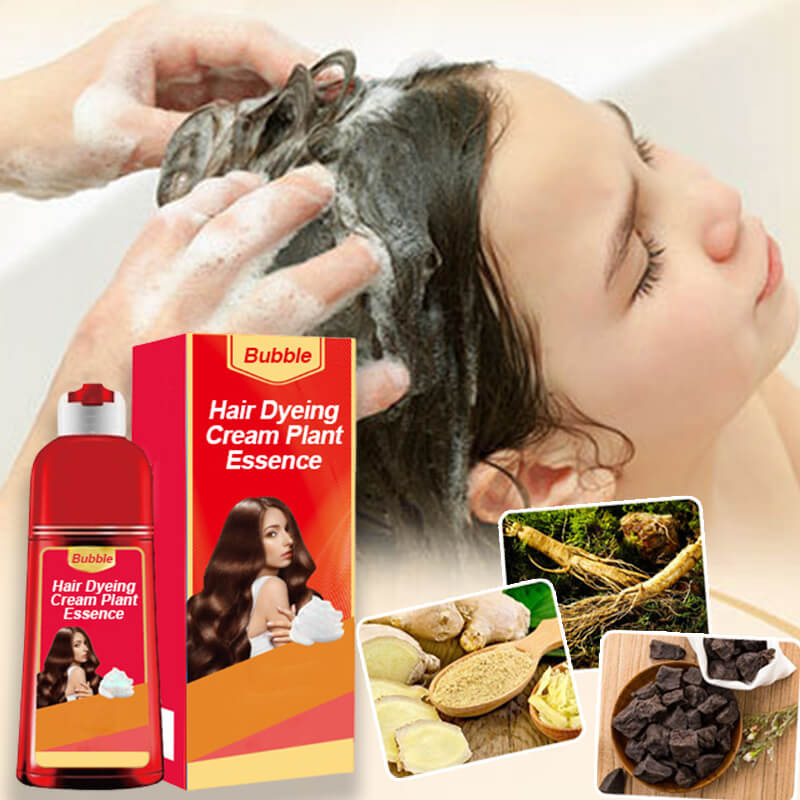 Bubbla hårfärgning grädde växt essens
