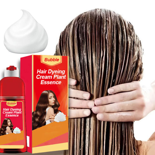 Bubbla hårfärgning grädde växt essens