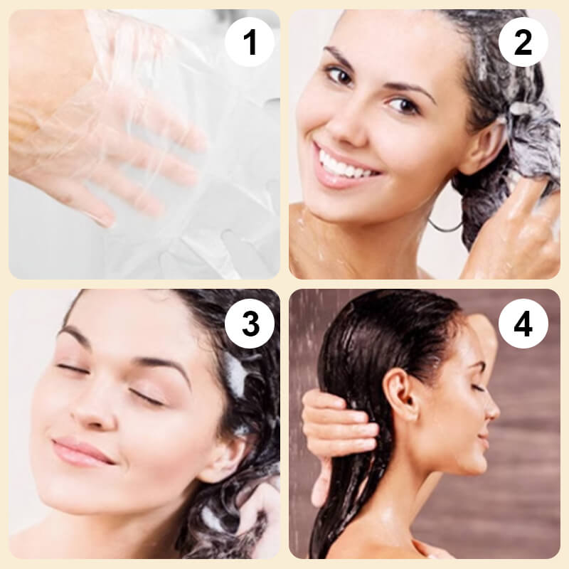 Bubbla hårfärgning grädde växt essens