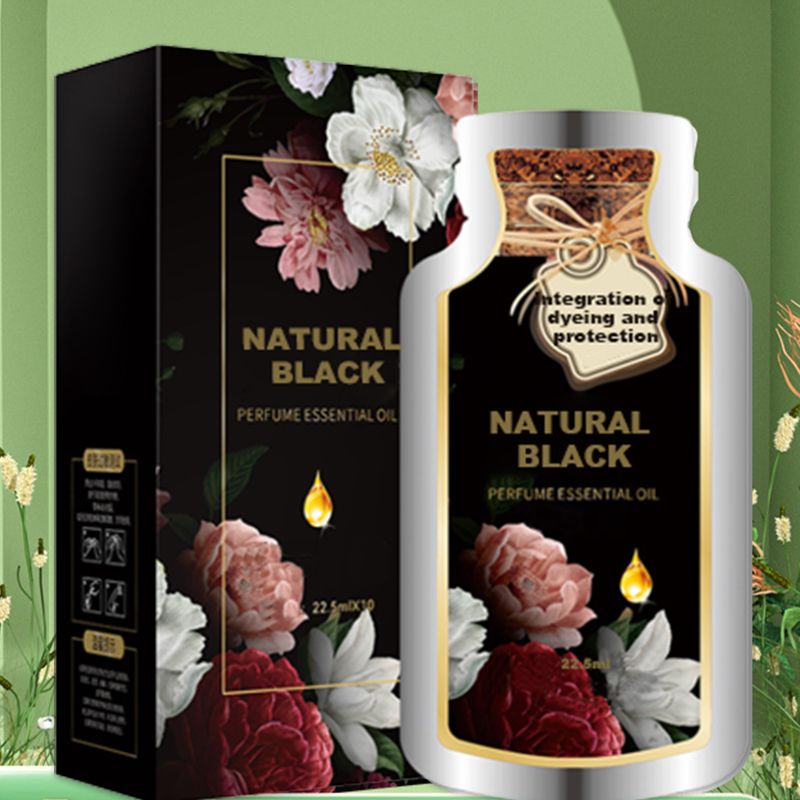 Tinte de cabello de burbujas de aceite esencial